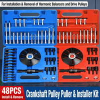 Kit de 48 outils universels en acier allié à haute teneur en carbone pour le démontage de poulie de vilebrequin et de poulie de courroie de distribution pour Buick Opel Regal Lacrosse GL8