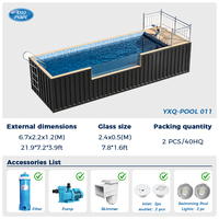 Grande piscine en fibre de verre préfabriquée pour l'extérieur, piscine résidentielle, taille personnalisée, coque de piscine en FRP, fabricant direct d'usine, vente en gros