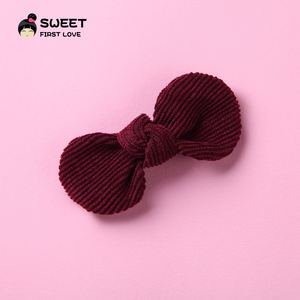 14 unids/lote de horquillas con lazo de pana para niñas, Mini tocado sólido, pinzas para la cabeza para niños, pinzas para el cabello, accesorios para el cabello con lazo encantador - Product Image 6