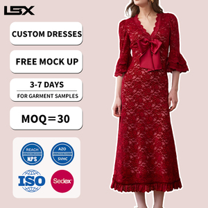 Vestido <span class=keywords><strong>de</strong></span> <span class=keywords><strong>Noche</strong></span> Personalizado <span class=keywords><strong>de</strong></span> Alta Calidad para Mujer, <span class=keywords><strong>de</strong></span> Algodón y Lino, para Fiestas al Aire Libre, Manga Larga, con Banda <span class=keywords><strong>de</strong></span> Ganchillo, Diseño <span class=keywords><strong>de</strong></span> Malla, Fabricante - Product Image 2