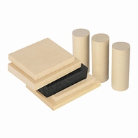 Plaque PPS vierge Kuliwei, tige PPS, polyphénylène sulfide, pièces de formes spéciales usinées sur mesure par CNC