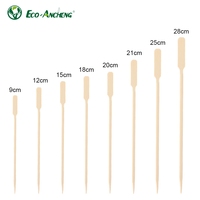 Prix d'usine – Brochettes carrées en bambou coréen jetables Teppo, écologiques, pour assiettage professionnel, vente en gros en vrac, OEM
