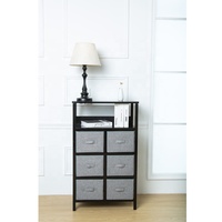 Armoire à tiroirs de rangement pour meubles de salon avec commode à tiroirs en tissu