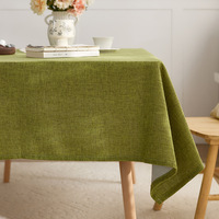 Nappe de table extérieure 100% lin tissé style européen pour événements 90x140cm personnalisable