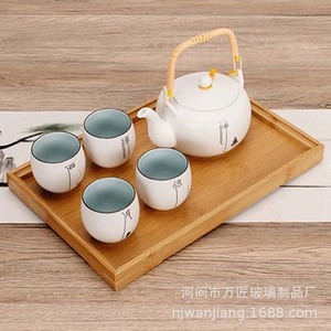Bamboo <b>Tea</b> Tray <b>With</b> <b>Teapot</b> And Cups <b>Set</b> For <b>Tea</b> Ceremony Accessories Hejian Made First Class Quality - Product Image 1