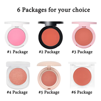 Palette de fard à joues mat haute pigmentation, poudre pressée, végane, sans cruauté, maquillage visage, marque privée, rose