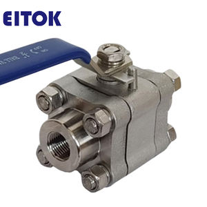 API 598,API 6D Standard 3 pièces corps en acier forgé à <span class=keywords><strong>flotteur</strong></span> mécanique 800LB 1500LB acier forgé A105 3 pièces vanne à bille soudée - Product Image 4