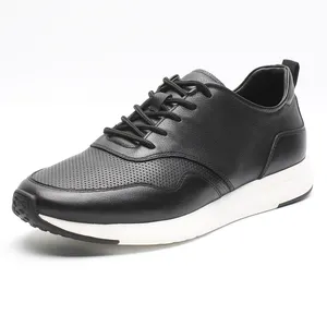 Atacado preto respirável sneaker para homens tamanho grande sapatos unisex