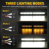 Barre lumineuse LED 80W 22 pouces, faisceau combiné large et concentré, éclairage de travail pour Jeep 4x4, ATV, UTV, camion, remorque