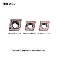 CCMT060202-GM CCMT09T304-VM LF6018/6118 Plaquettes de tournage CNC PVD de haute qualité en forme de L