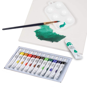 Ensemble de peinture et de <span class=keywords><strong>dessin</strong></span> pour enfants, 23 pièces, fournitures artistiques, <span class=keywords><strong>chevalet</strong></span> en bois, toile, peinture - Product Image 4