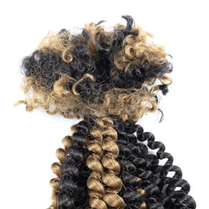 Extensiones de Cabello Sintético de Fibra de Alta Temperatura de 18 Pulgadas, Rizadas y Onduladas, con Clip, para Cosplay, Uso Médico y <span class=keywords><strong>Teatral</strong></span> - Product Image 2