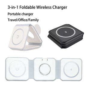 Cargador Inalámbrico Plegable Original de Fábrica para <span class=keywords><strong>iPhone</strong></span> 13 14 15 16 Pro Max, <span class=keywords><strong>Airpods</strong></span> y Apple Watch con Carga Rápida - Product Image 1