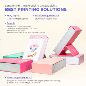 Khuyến mại Tùy chỉnh logo in dọc ngang xoắn ốc dây hàng tháng đứng lật dài độc đáo bảng bàn lịch <span class=keywords><strong>2025</strong></span> - Product Image 6