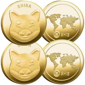 Moneda de Oro de Shiba Shib, moneda de Shiba Inu de Kita, coleccionistas conmemorativos, monedas chapadas en oro de recuerdo - Product Image 1