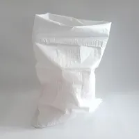 Белый плетеный мешок из полипропилена, 50 кг, для кукурузы, муки, фасоли, 60*100 см