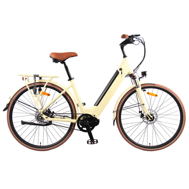 China Factory Sale 36v 13Ah 250w Mid-drive Motor Bike Aluminium Alloy Electric City Bicycle Ebike
