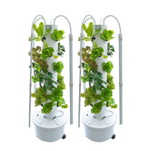 Kit de tour hydroponique aéroponique verticale à 6 étages, 24 trous, 9 étages, 40 plantes, avec pompe et réservoir d'eau pour jardin domestique, utilisation familiale en intérieur - Product Image 2