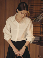 Chemisier 100 % coton à manches longues pour usage quotidien, chemise pour femme en pur coton avec motifs inspirés de la mode