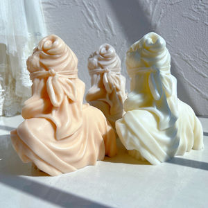 Moldes de Silicone de Bustos da Deusa Grega-Romana da Justiça, Ferramenta de Escultura de Arte Grega, Molde de Cera para Estátua da Justiça Cega, Molde para Velas - Product Image 6