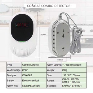 Hệ thống báo động cho an ninh nhà Wifi gas và Carbon Monoxide cảm biến Detector tuya 2 trong 1 co gas báo động với En tiêu chuẩn - Product Image 5