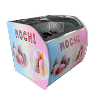 Mini-Eiscreme-Gefriertruhe Eiscreme-Gefriertruhe mit Display Eiscreme-Display-Gefriertruhe Thekenvitrine