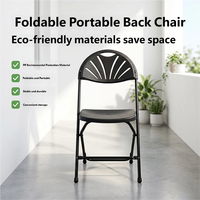 Chaises pliantes d'extérieur modernes et écologiques en plastique pour la cour et l'hôpital – Vente en gros