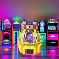 Machine de jeu d'amusement à pièces de monnaie Dream Castle, pousse-pièces, grue à griffes, avec fonction de pousse-pièces pour les enfants de 3 à 8 ans