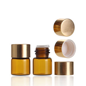 ขวดแก้วสีเหลืองอำพันขนาด 1 มล. สำหรับน้ำหอม น้ำมันหอมระเหย น้ำมันอาร์แกน หรือผลิตภัณฑ์บำรุงผิว พร้อมฝาเกลียว - Product Image 2
