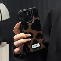 Coque Premium à Imprimé Léopard Compatible avec iPhone 17/18 Pro Max Convient également aux iPhone 13/14 avec coque en gel luxueuse
