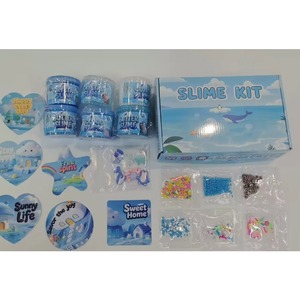 Ocean Butter Cloud Clear DIY Playdough & <b>Slime</b> <b>Kit</b> 6 Pack Blue <b>Slime</b> for Boys & Girls HC Brand - Product Image 5