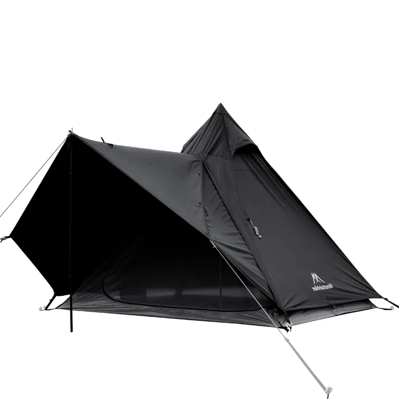 Пирамидная семейная палатка Mountainhiker, портативная Водонепроницаемая большая палатка для <span class=keywords><strong>кемпинга</strong></span> и пикника, черного цвета