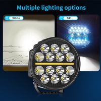 Luz de Trabajo LED de 7 Pulgadas y 14 LED, Lámpara Antiniebla Todoterreno de Alta Resistencia para Camiones Europeos Scania, Volvo, MAN, Mercedes, DAF, Iveco