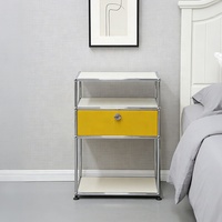 Mueble Modular de Acero Inoxidable Moderno para Sala de Estar, Combinación de Muebles de Almacenamiento para Dormitorio, Aparador para el Hogar y Hoteles