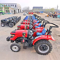 Livraison gratuite tracteur hydraulique diesel 4 roues motrices rizière tracteurs agricoles agricoles compacts tracteurs à roues à vendre