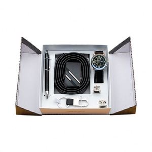 Set de Regalo Corporativo para Hombre, 5 Piezas: Reloj, Bolígrafo, Cartera, Cinturón, con Caja, Regalo de Cumpleaños - Product Image 1