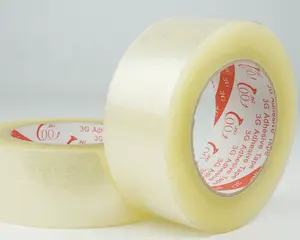 48mm Strong Sticky Adhesive Tape High Quality Yellowish Clear Packing Tape For Carton Sealing