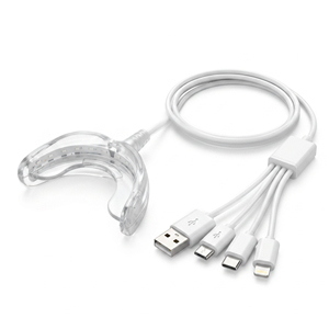 Adaptador USB para Teléfono iPhone y Android con Logotipo Personalizado, Resistente al Agua, 16, 24, 36 LED, Bandeja Bucal, Luz LED para Blanqueamiento Dental - Product Image 4