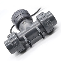 Débitmètre numérique d'eau liquide et d'eaux usées SEA ZJPVC 4-20mA RS485 Sortie d'impulsions Fabricant DN15-80 Débitmètre électronique à turbine