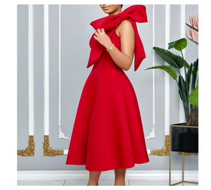 Của phụ nữ ăn mặc đầu gối dài Evening Đảng Dresses cộng với kích thước ăn mặc giản dị - Product Image 3