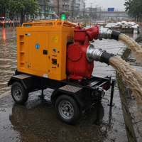 Pompe de dragage hydraulique sans fuite 35m³/h double alimentation avec portée horizontale de 450m pour l'assèchement des tunnels et des galeries de conduites