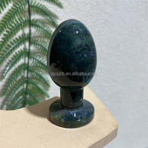 Dildos de Cristal de Cuarzo Rosa Pulido a Mano, Varita de Masaje de Ágata Musgosa, Tapones Anales de Obsidiana Negra para el Placer Femenino - Product Image 4