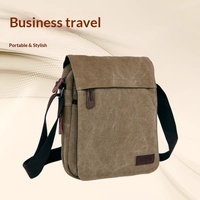 Sac bandoulière messager homme Muguyu, style rétro européen et américain, en toile respirante, collection Printemps 2025 – Approvisionnement direct multi-marques