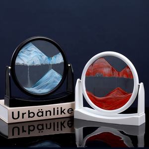 <span class=keywords><strong>Sandscape</strong></span> Gambar Seni Pasir Bergerak Kaca Bundar 3D Pemandangan Cair Mengalir Pasir <span class=keywords><strong>Sandscape</strong></span> Bingkai Tampilan Gerak Lukisan Pasir - Product Image 1