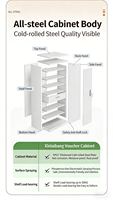 Armoire de classement moderne en acier, casier de rangement extensible pour usage commercial dans les hôpitaux et les écoles