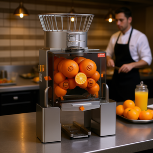 Exprimidor de Naranjas Comercial Vevor de 120W, Extractor de Jugo Automático de Acero Inoxidable, 25 Naranjas por Minuto, Caja de Filtro Extraíble - Product Image 2