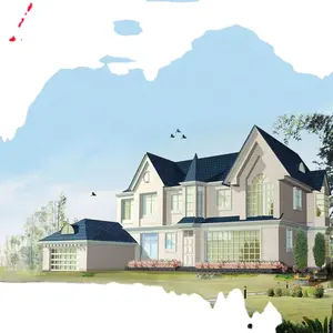 Villas with customized drawing and decoration