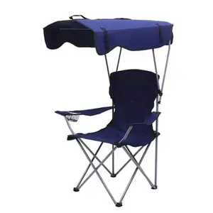 Silla de Playa Plegable Portátil de Aluminio Resistente, Moderna, para Exteriores, Ligera, con Sombrilla para Uso en el Parque - Product Image 2