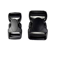 Professionelle Schwarze Kunststoff Verstellbare Robuste Umweltfreundliche 25mm Schnellverschluss-Schnalle für Handtaschen Gepäck Rucksack