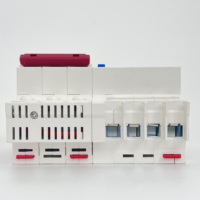 Disjoncteur différentiel RCBO DZ47LE-63 63A, capacité de coupure 10kA/6kA, 3P+N, courbe BCD C, protection contre les surcharges, en plastique